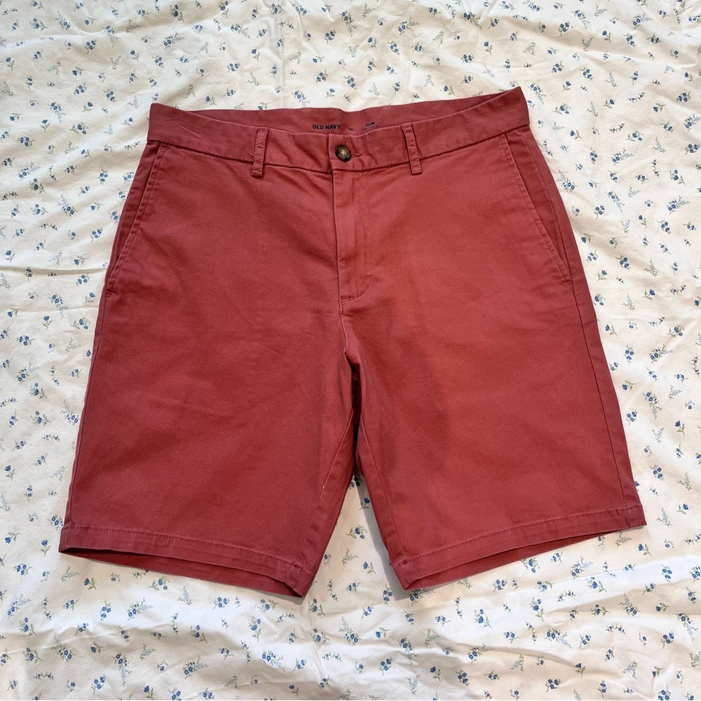 OLD NAVY Men's Red Chino Shorts